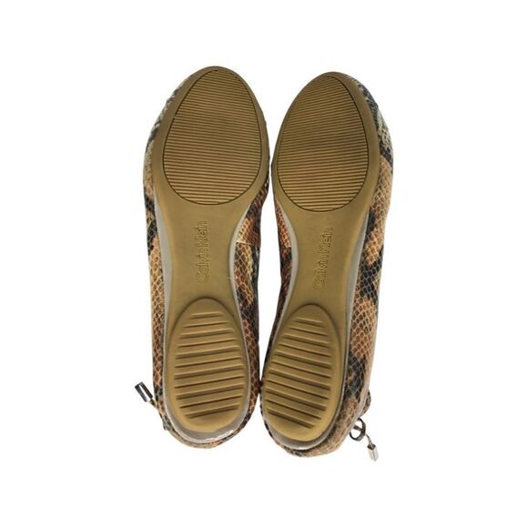 Calvin Klein Priya Faux Snakeskin Leather Flats Size 9.5 - Picture 11 of 12